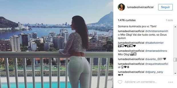 Post de Luma de Oliveira sobre Eike Batista (Foto: Reprodução/Instagram)