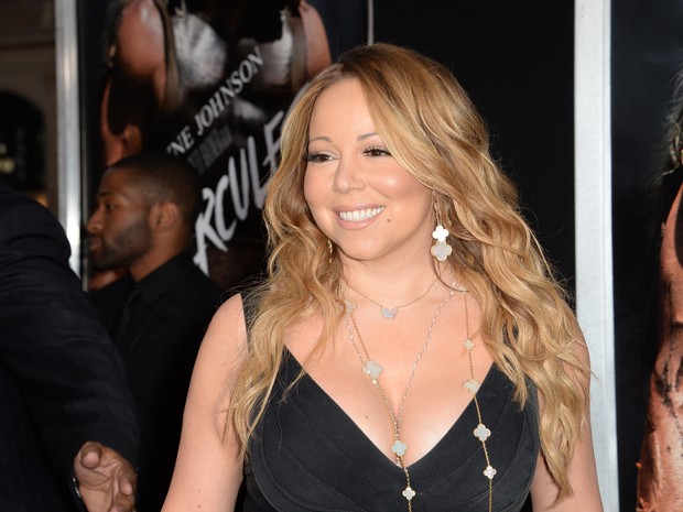Mariah Carey em première em Los Angeles, nos Estados Unidos (Foto: Robyn Beck/ AFP)