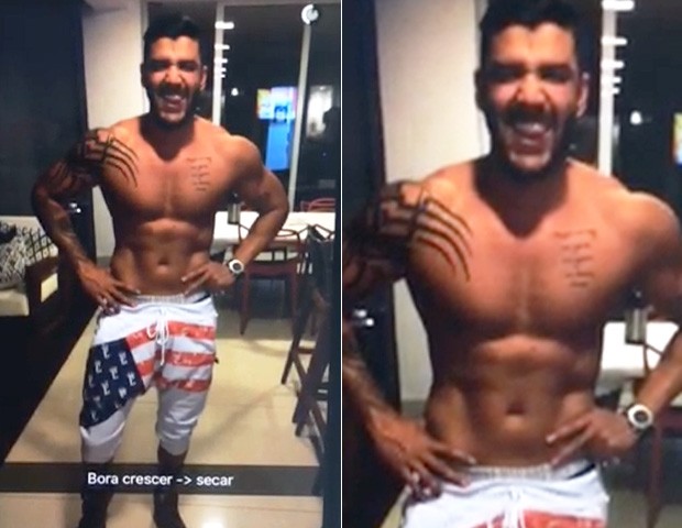 Gusttavo Lima  (Foto: Reprodução/Snapchat)