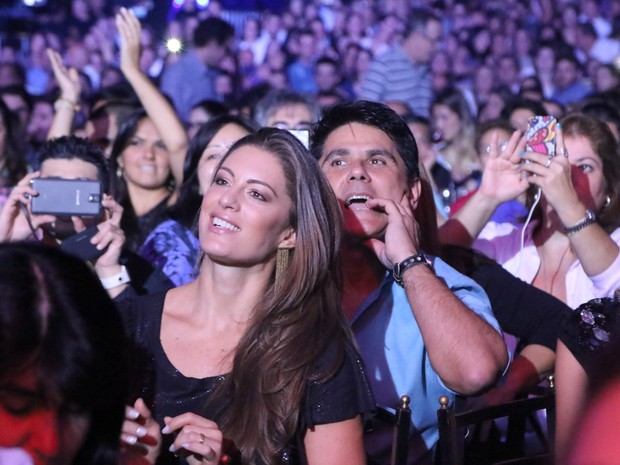 César Filho e Elaine Mickely em festa em São Paulo (Foto: Thiago Duran/ Ag. News)