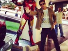 Ex- BBB Eliéser imita o Homem de Ferro em foto no Instagram