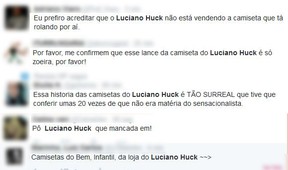 Comentários sobre Luciano Huck (Foto: Reprodução / Twitter)