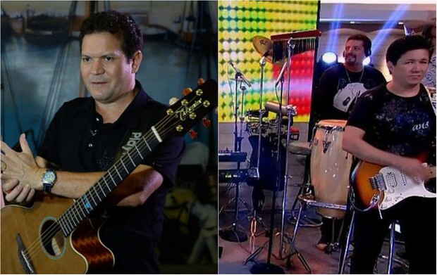 Internautas comparam novo guitarrista de Joelma com Chimbinha (Foto: Reprodução/Twitter)