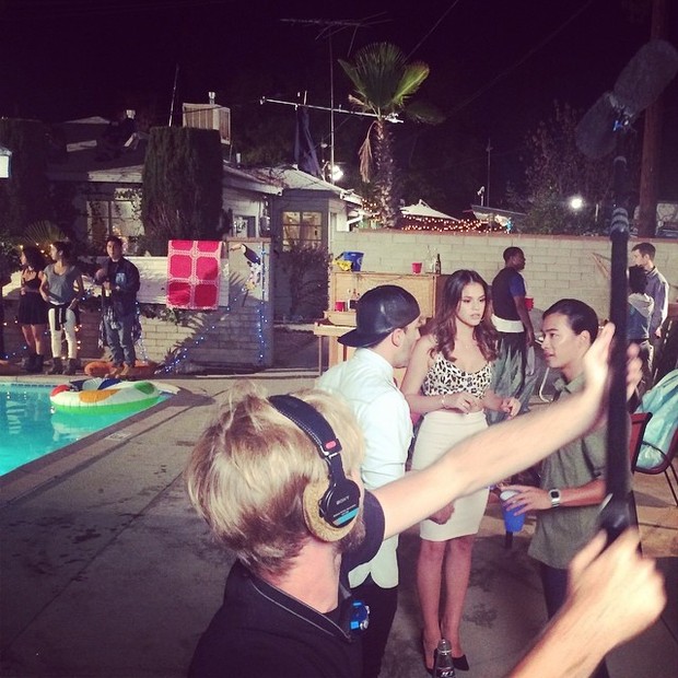 Bruna Marquezine em bastidores de filmagem em Los Angeles, nos Estados Unidos (Foto: Instagram/ Reprodução)