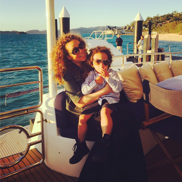 Mariah Carey com o filho (Foto: Reprodução/Instagram)