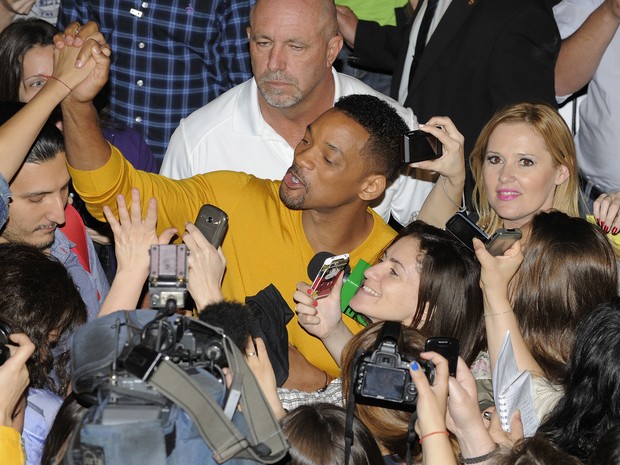 Will Smith em entrevista coletiva em Buenos Aires, Argentina (Foto: Lalo Yasky/ Getty Images)