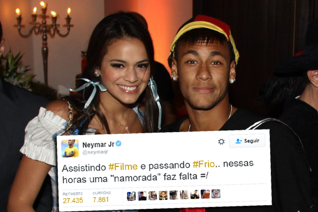 A sofrência de Neymar (Foto: EGO / Twitter)