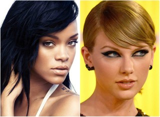 Rihanna e Taylor Swift (Foto: Reprodução / AFP)