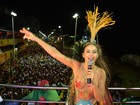 Alinne Rosa usa look polêmico e transparente no carnaval de Salvador