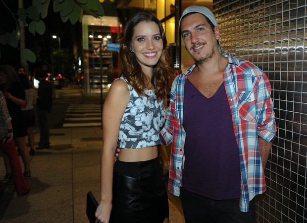 Nathália Dill e o namorado, Caio Soh, em evento em São Paulo (Foto: Francisco Cepeda e Léo Franco/ Ag. News)