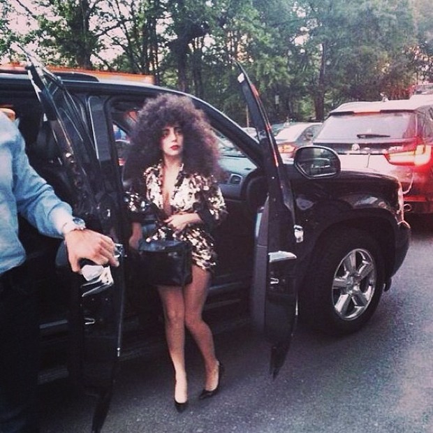 Lady Gaga usa peruca look brilhoso (Foto: Instagram/ Reprodução)