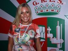 Ex-BBB Marien assiste a desfile das campeãs no Rio