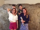 Zilu Camargo curte domingo com Wanessa e os netos