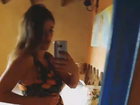 Rafa Brites dança quadradinho com o barrigão de 9 meses de gravidez