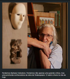 Maria Fernanda Candido comenta a morte de Barbara Heliodora (Foto: Reprodução/ Instagram)