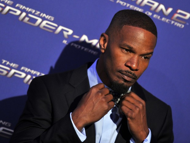 Jamie Foxx em première de filme em Roma, na Itália (Foto: Tiziana Fabi/ AFP)