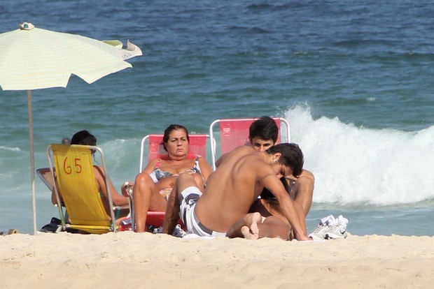 Bernardo Mesquita na praia de Ipanema (Foto: Rodrigo dos Anjos / AgNews)