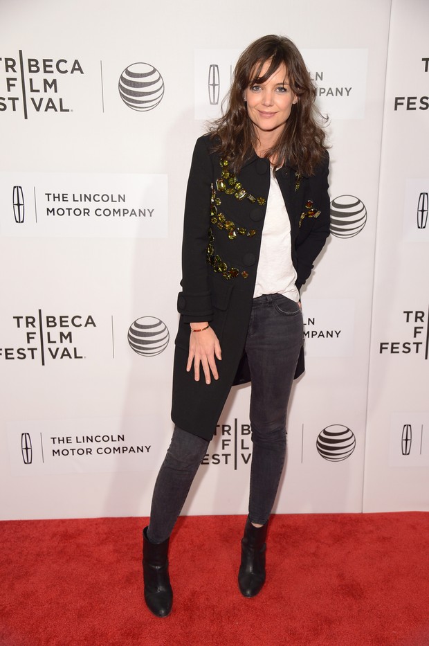 Katie Holmes em festival de cinema em Nova York, nos Estados Unidos (Foto: Michael Loccisano/ Getty Images)