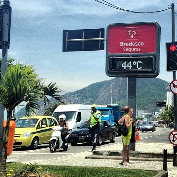Antonia Fontenelle posta foto do termômetro no RJ (Foto: Instagram / Reprodução)