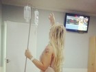 Após cirurgia, Sabrina Boing Boing exibe corpo com cinta 