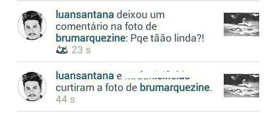 Luan Santana comenta em foto de Bruna Marquezine (Foto: Instagram / Reprodução)
