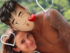 Bruna Marquezine põe emoji no rosto de Neymar em foto