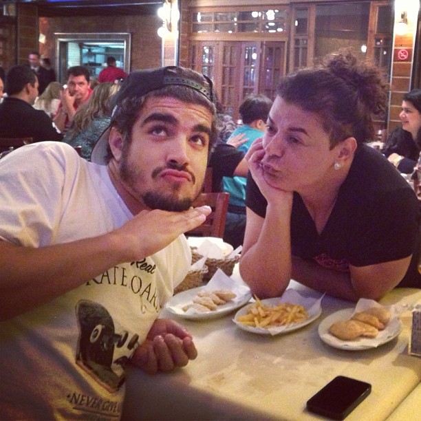 Caio Castro e David Brazil (Foto: Reprodução/Instagram)
