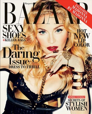 Madonna na capa da revista Harper&#39;s Bazaar (Foto: Reprodução)