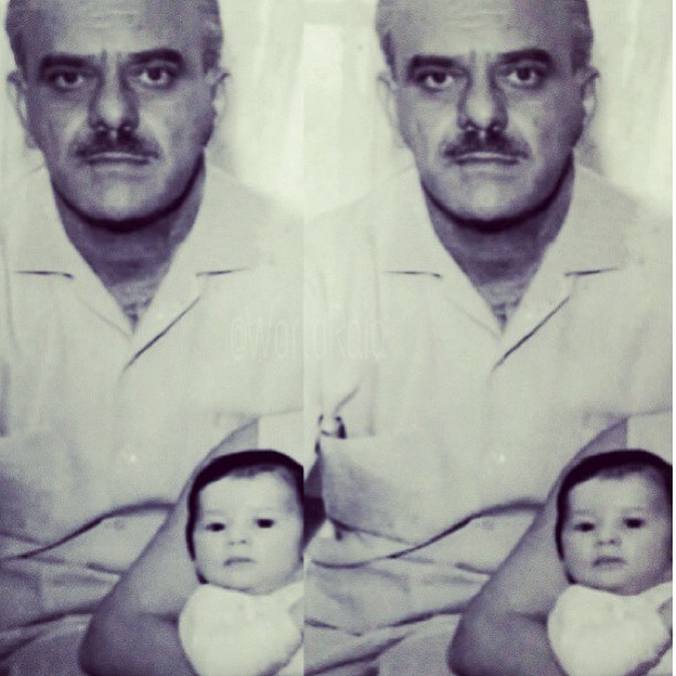 Claudia Raia posta foto de quando era bebê no colo do pai (Foto: Instagram / Reprodução)
