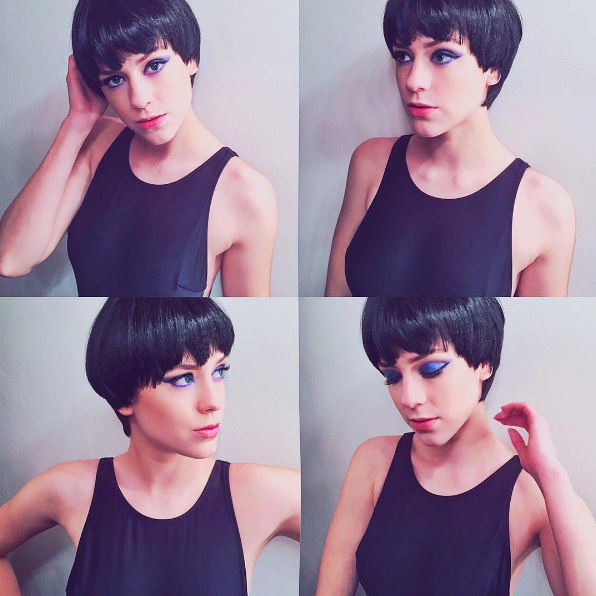 Sophia Abrahão usa peruca morena durante ensaio fotográfico (Foto: Reprodução / Instagram)