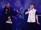 Taylor Swift e Beyoncé curtem show de Justin Timberlake