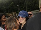 Cantora Lana Del Rey visita o Corcovado, no Rio