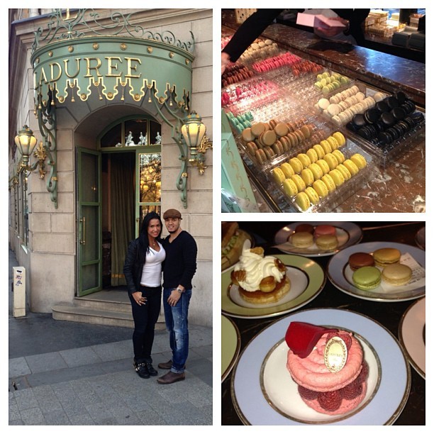 O casal visita loja de doces (Foto: Reprodução/Instagram)