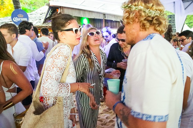 Kate Moss na festa do Taípe, em Trancoso (Foto: Divulgação)