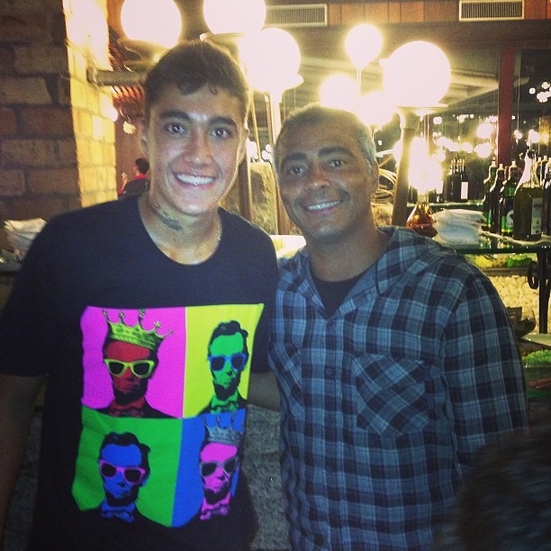 Romário posta foto com filho após conquista do campeonato (Foto: Instagram)