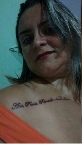 Fã que tatuou o nome de Ana Paula (Foto: reprodução/instagram)