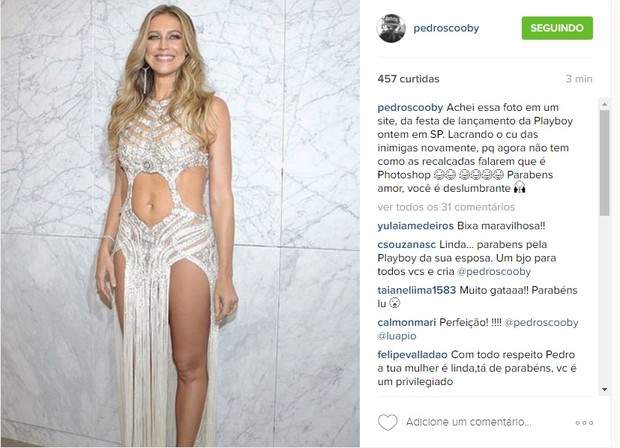 Pedro Scooby elogia Luana Piovani (Foto: Reprodução / Instagram)