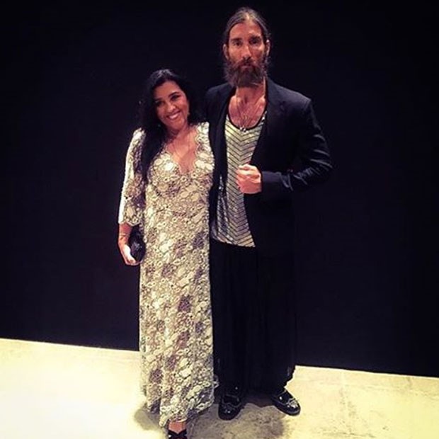 Regina Casé e amigo no casamento de Paulo Gustavo no Rio (Foto: Instagram/ Reprodução)
