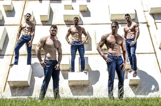 Candidatos a Mister DF (Foto: Anderson Morais)