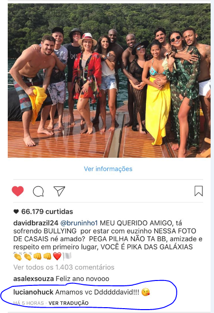 David Brazil e Bruninho (Foto: Reprodução/Instagram)