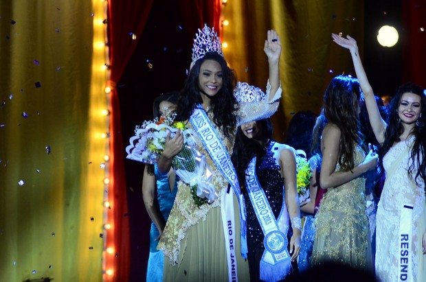Thayná Albuquerque vence o concurso Miss Universo RJ (Foto: Roberto Teixeira/EGO)