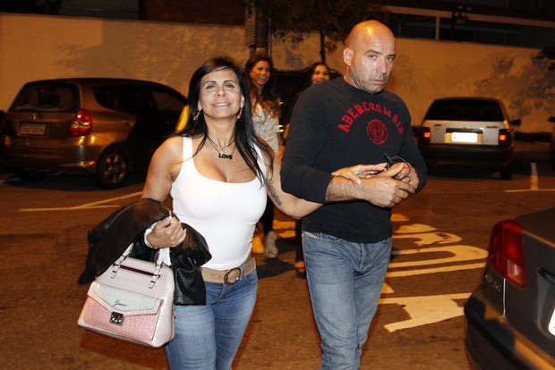 Gretchen com o marido, Carlos Marques (Foto: Paduardo / AgNews)