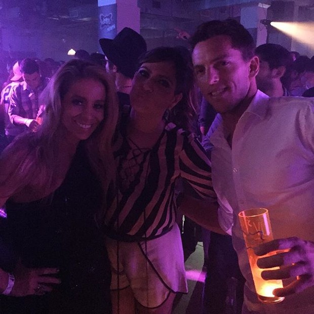 Danielle Winits, Carol Sampaio e Amaury Nunes em festa em Miami, nos Estados Unidos (Foto: Instagram/ Reprodução)