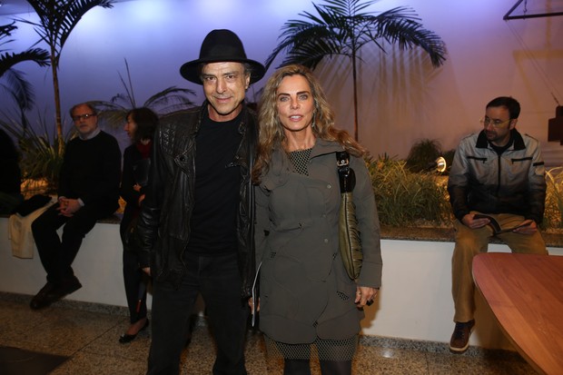 Carlos Alberto Riccelli e Bruna Lombardi  (Foto: Manuela Scarpa / Foto Rio News)