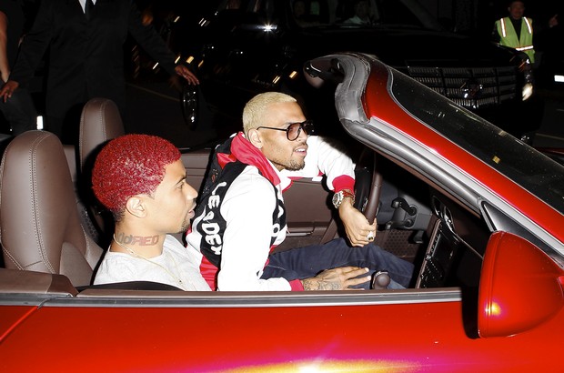 Chris Brown e Karrueche Tran (Foto: X17/Agência)