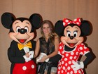 Monique Alfradique, Luigi Baricelli e Ellen Jabour posam na Disney