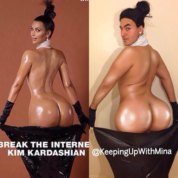 Mina Gerges como Kim Kardashian  (Foto: Reprodução/Instagram)
