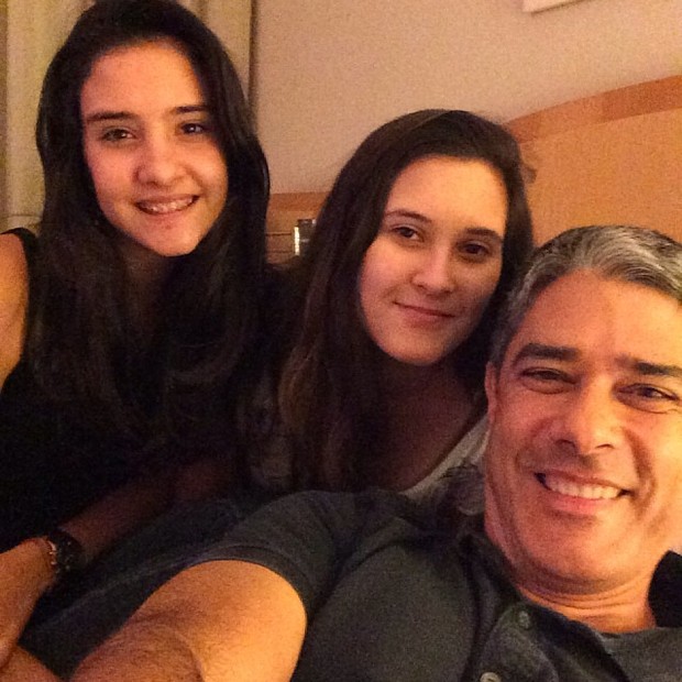 William Boner e as filhas Laura e Beatriz (Foto: Reprodução do Instagram)