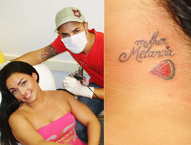 Tatuagem de Mulher Melancia (Foto: Reprodução)