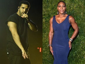Drake e Serena Willians (Foto: Getty Images/ AFP)